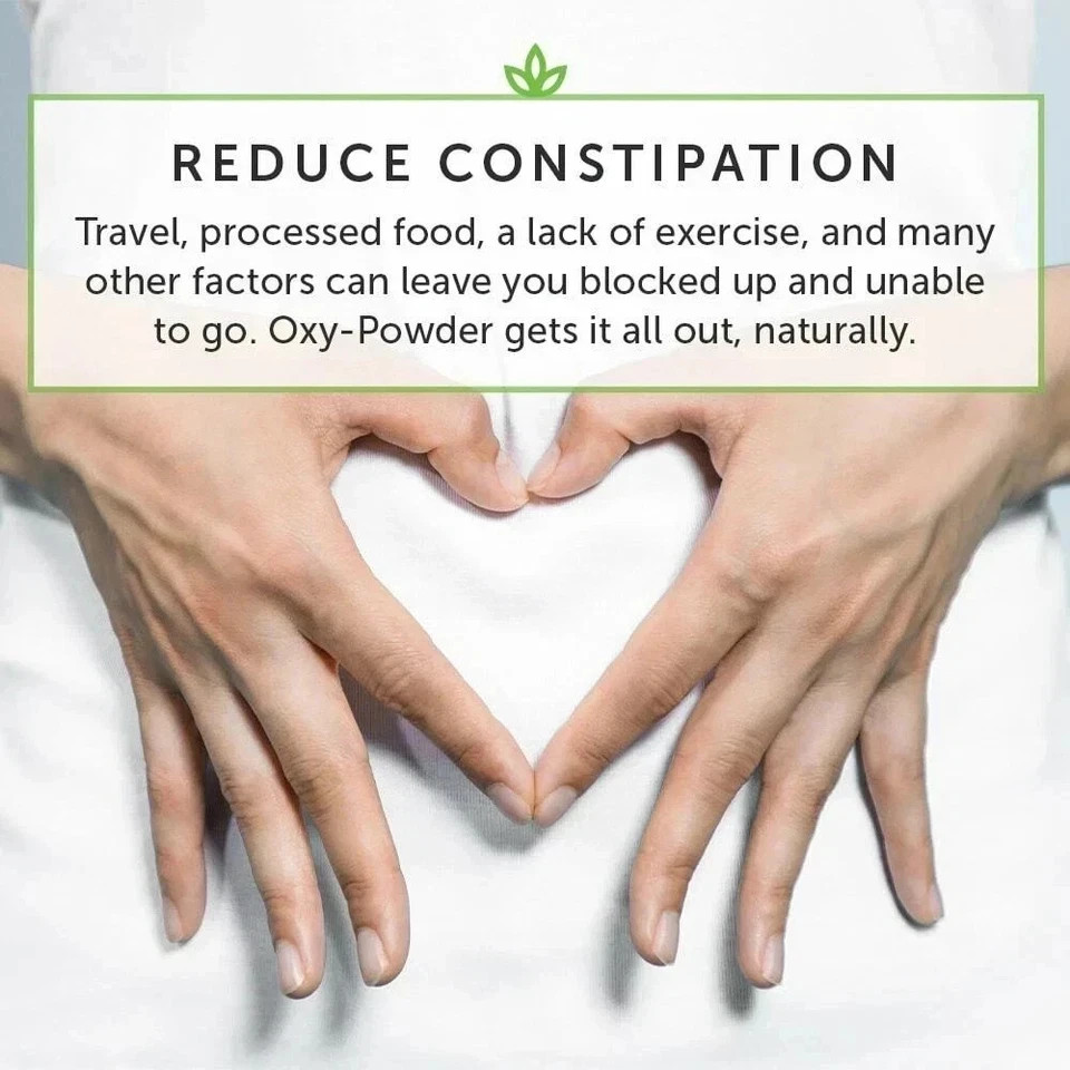 Oxy Powder Colon Cleanse & Natural Detox Pills For Constipation Relief – 120 Ct.