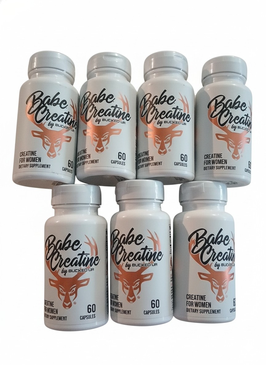 Babe By Bucked Up 14 month Creatine supply ☆ Exp 01/2028 ☆ 420 CAPSULES