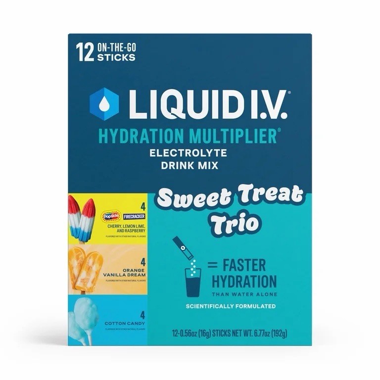 Liquid I.V. Sweet Treat Trio Multiplier Powdered Electrolyte Drink Mix, 12ct