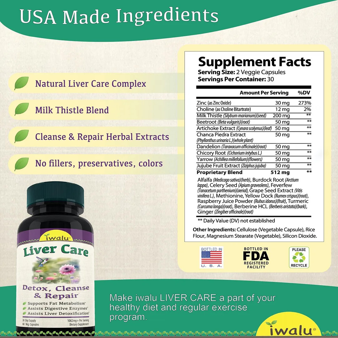 Liver And Gallbladder Cleanse | Best Supplement Capsule Pill Men Women FREE SHIP
