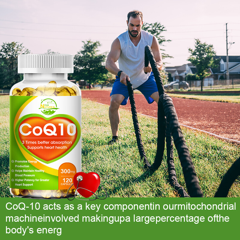 CoQ10 Mega Ubiquinol Supplement 300mg 120 Softgels Heart Health,Energy & Stamina