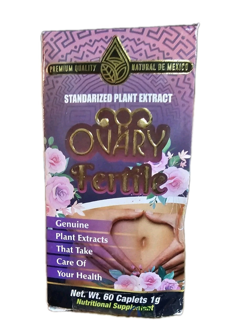 Natural De Mexico Ovary Fertile; Plant Extract 60 Caplets Exp: 12/2029