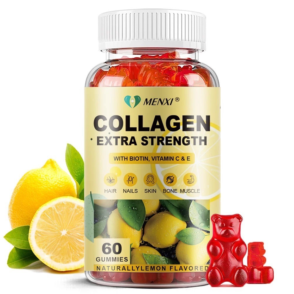 Collagen Gummies Extra Strength with Vitamin C, Zinc & Biotin -60 Gummies