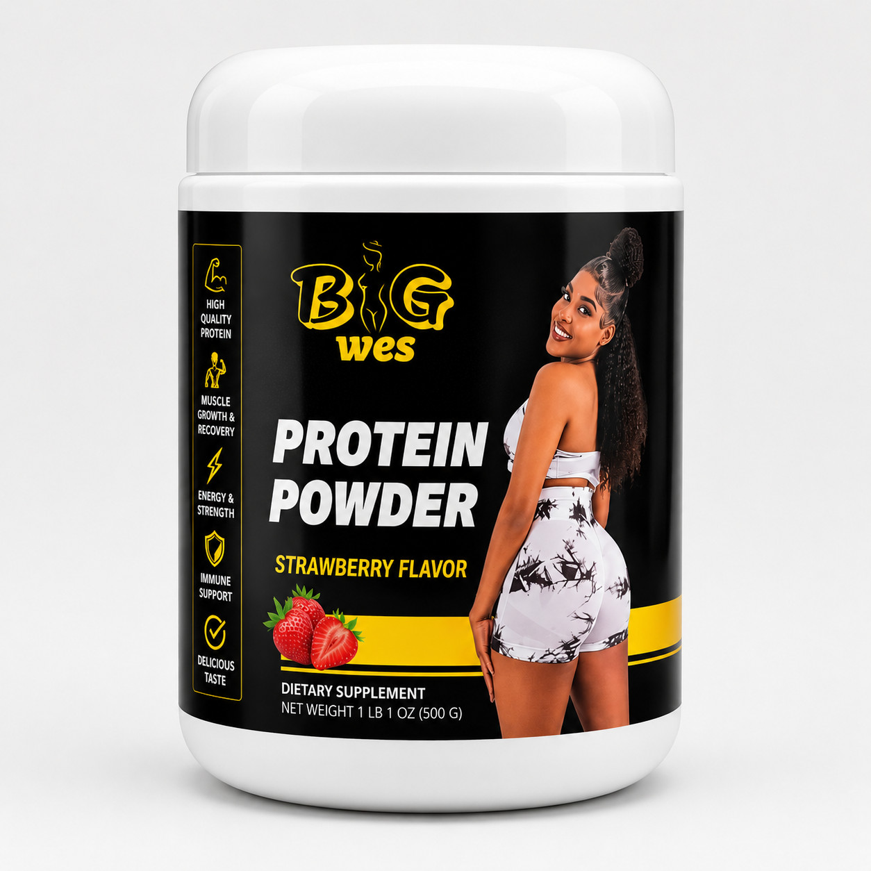 Big Wes High Protein Powder 500g Dietary Supplement Multiple Flavors