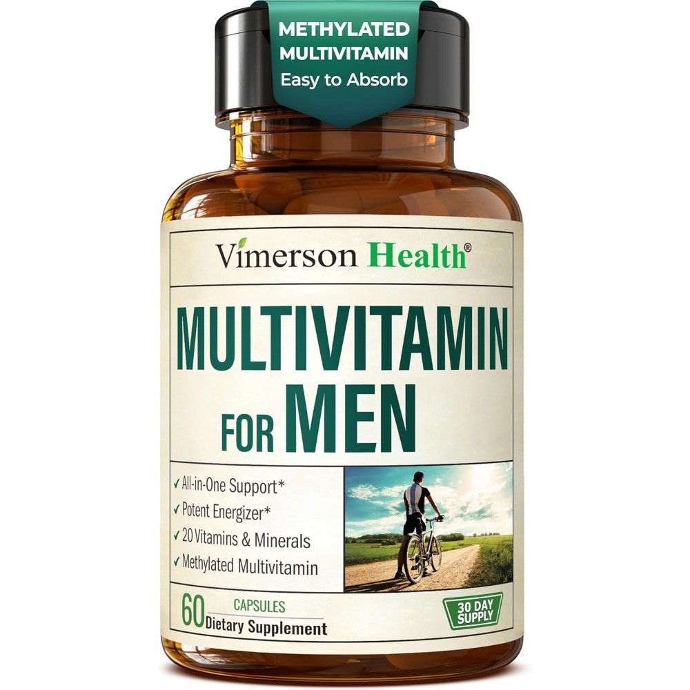 Multivitamin Men Methylated Daily &Capsules B12 A D C Zinc Magnesium 60 capsules