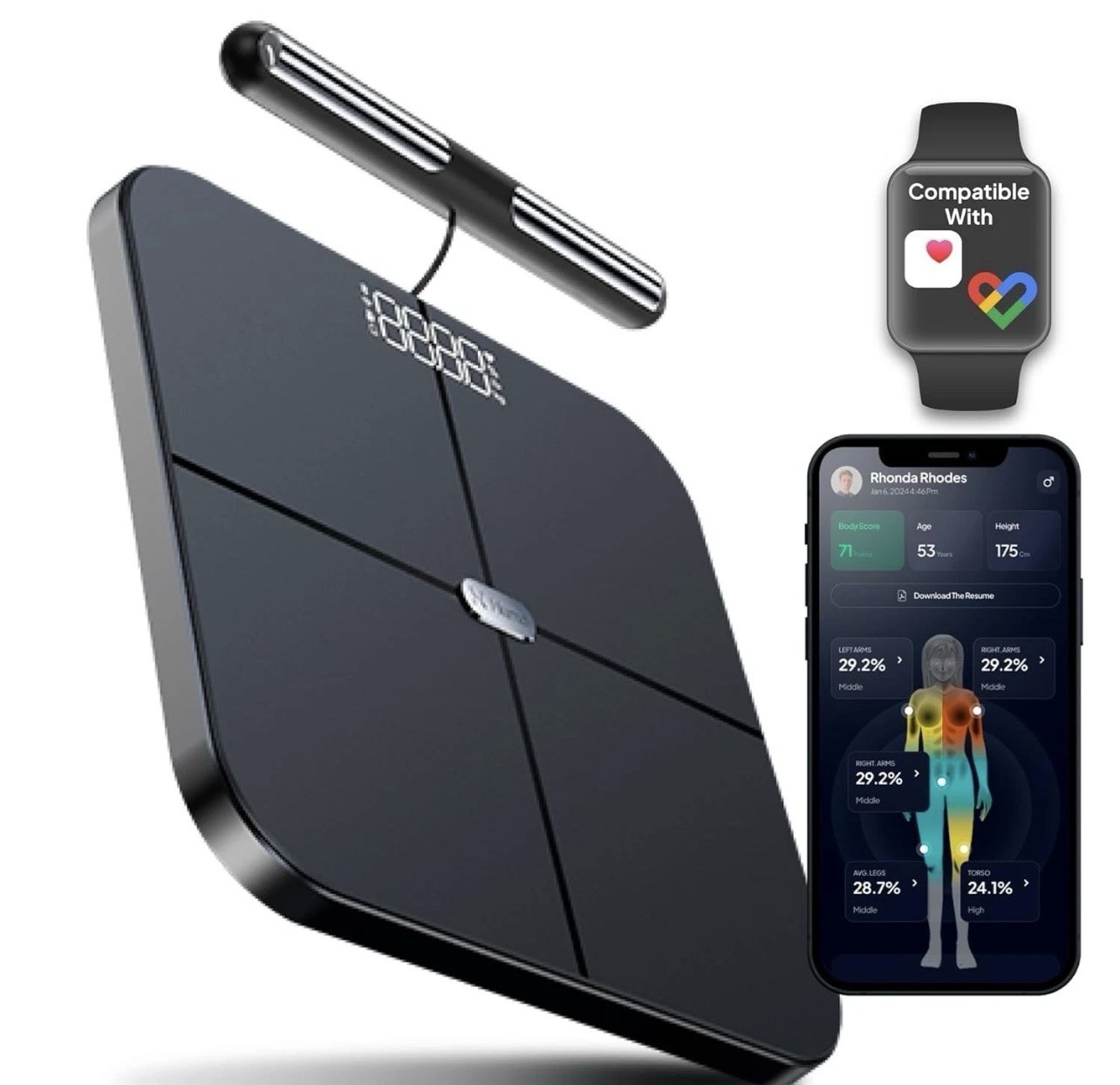 Hume Health Body Pod Home Body Analyzer Bluetooth Scale BNIB