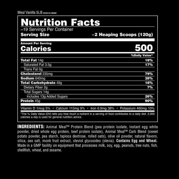 Meal – Protein Shake with Whole Food Ingredients, Aids in Muscle Recovery wit…