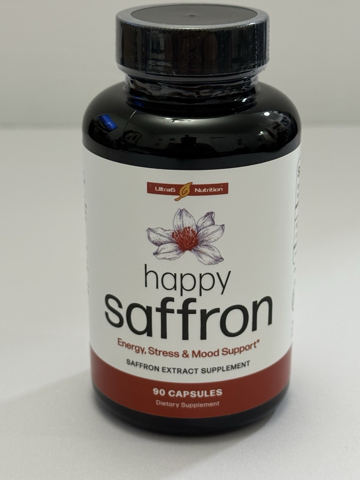 Happy Saffron Energy, Stress & Mood Support Capsules Exp.06/27