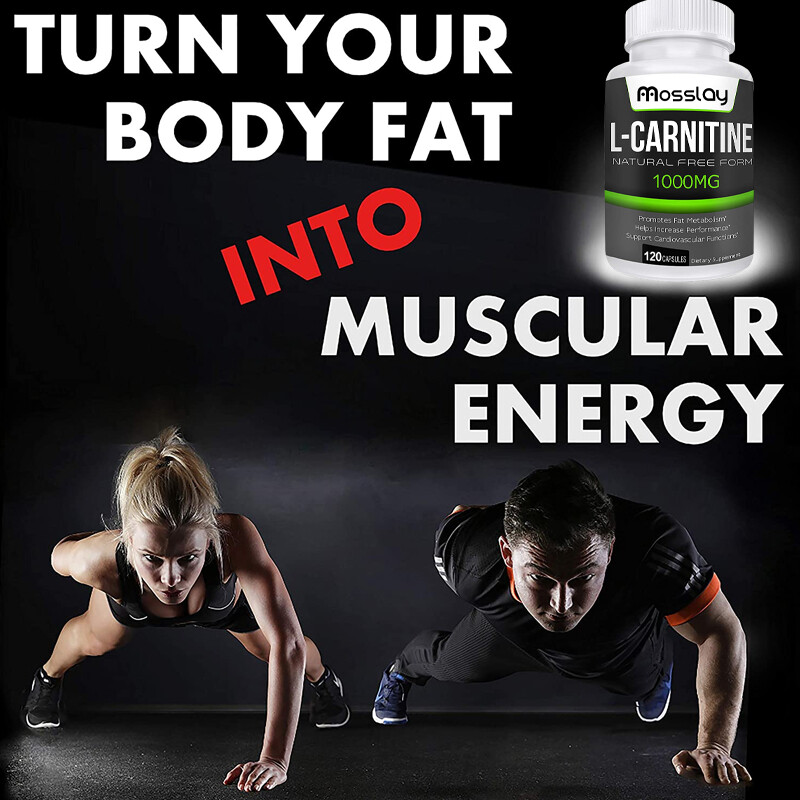 L-Carnitine 1000mg – Metabolism Support, Fat Burning, Weight Loss Supplements