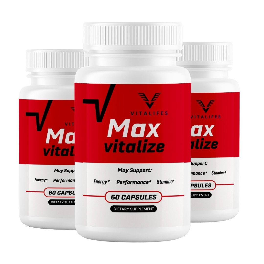 (3 Pack) Max Vitalize Advanced Male Support Supplement MaxVitalize 180 Capsules