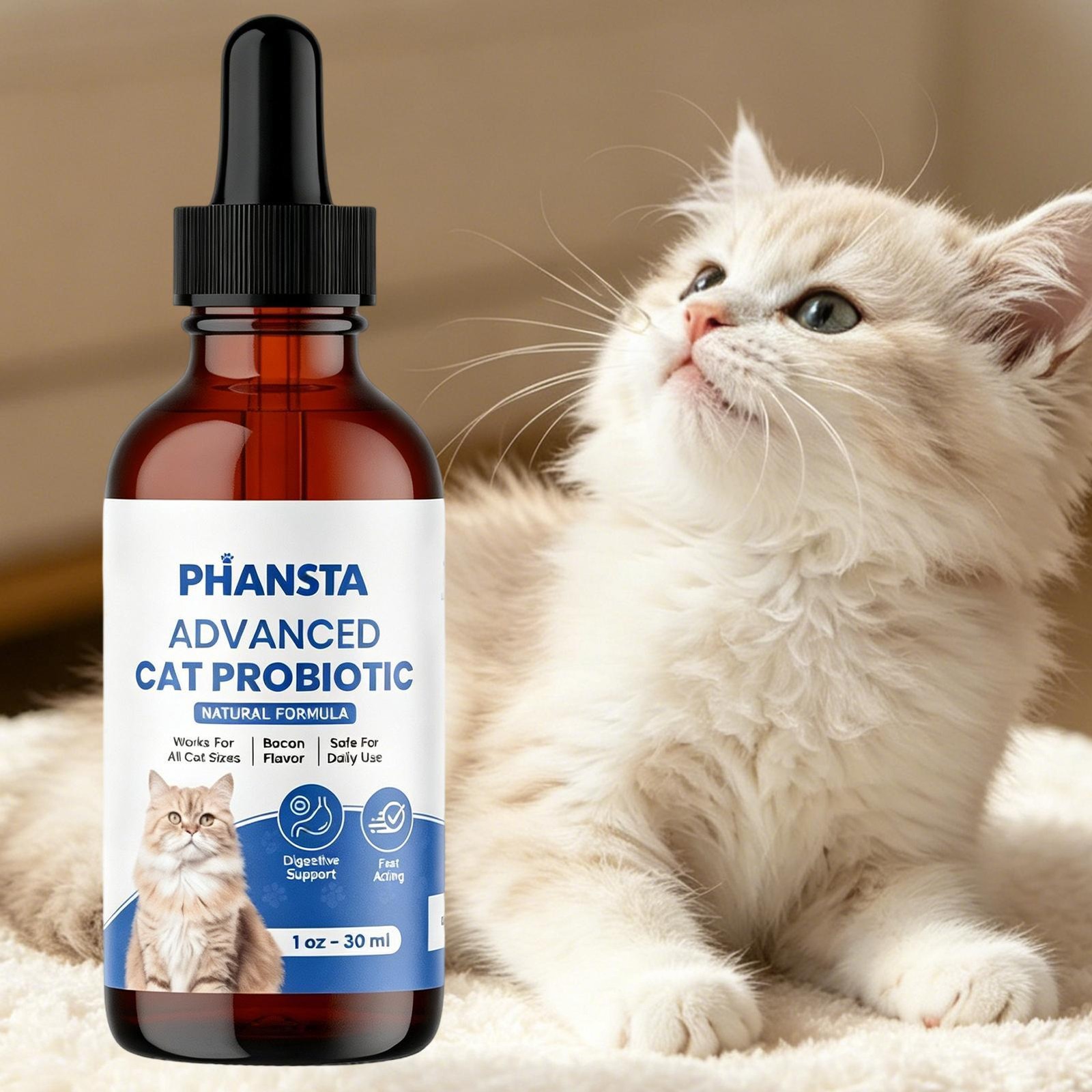 (1-Pack) Blisso innovative Cat Probiotic Drops – Digestive Support Liquid Drops