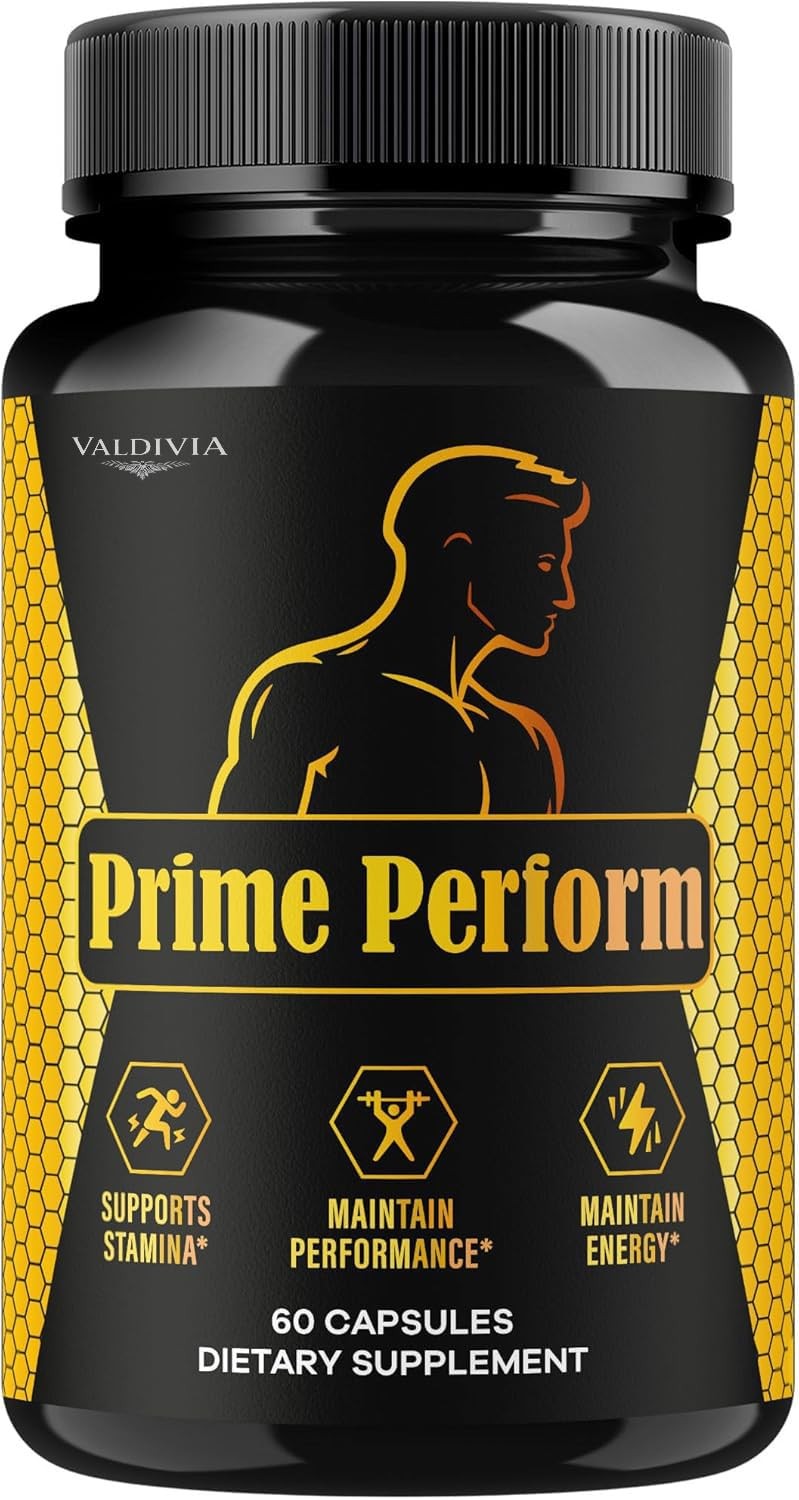 Prime Perform Men Daily Wellness Energy Support Capsules 1 Pack 60Ct