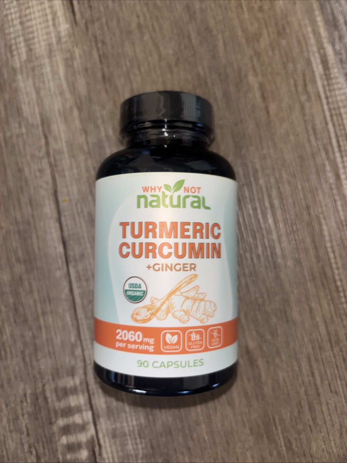 turmeric curcumin + ginger 2060 mg why not natural