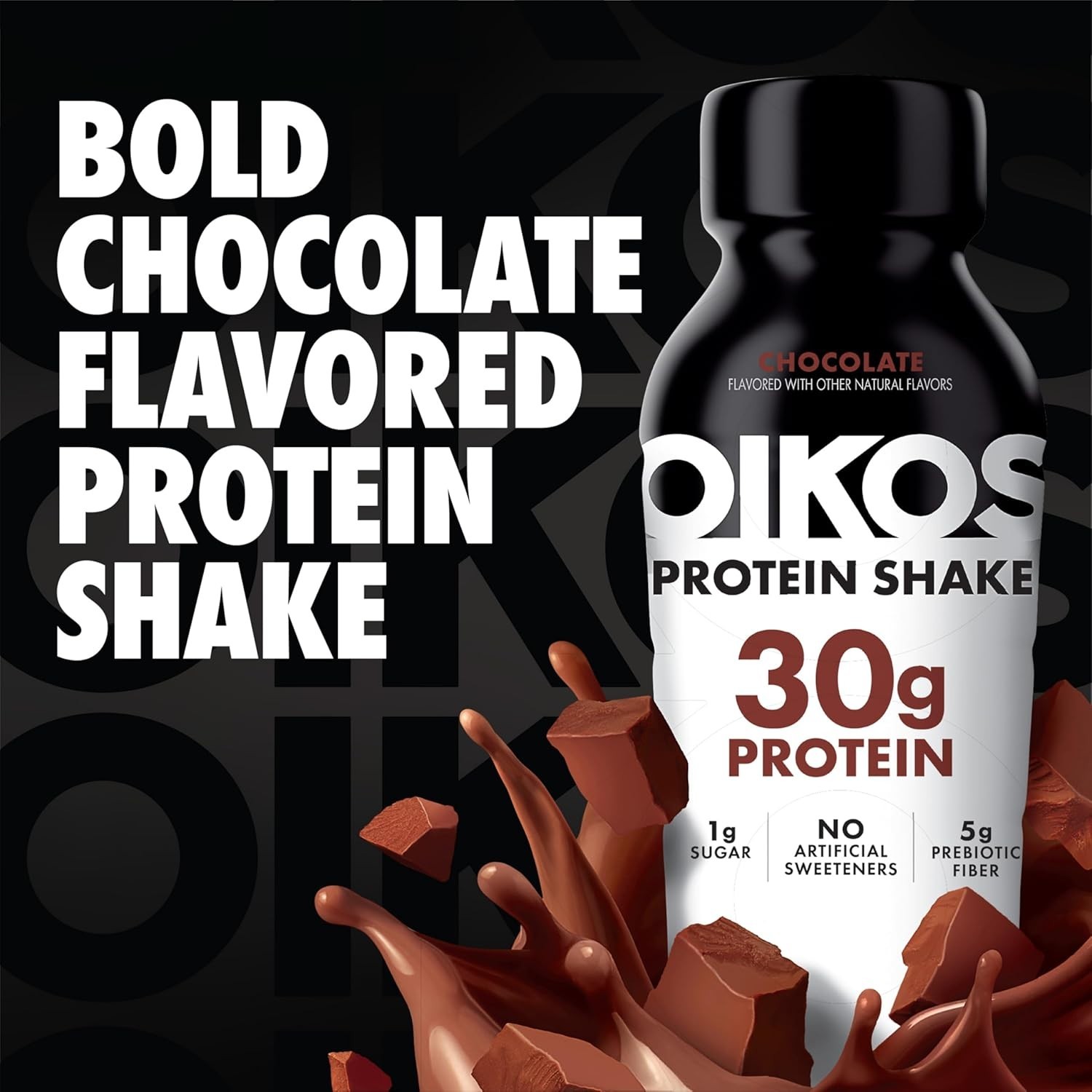 Oikos Protein Shake, Chocolate, 30g Protein, Ready to Drink, 12 fl oz, 12 count*