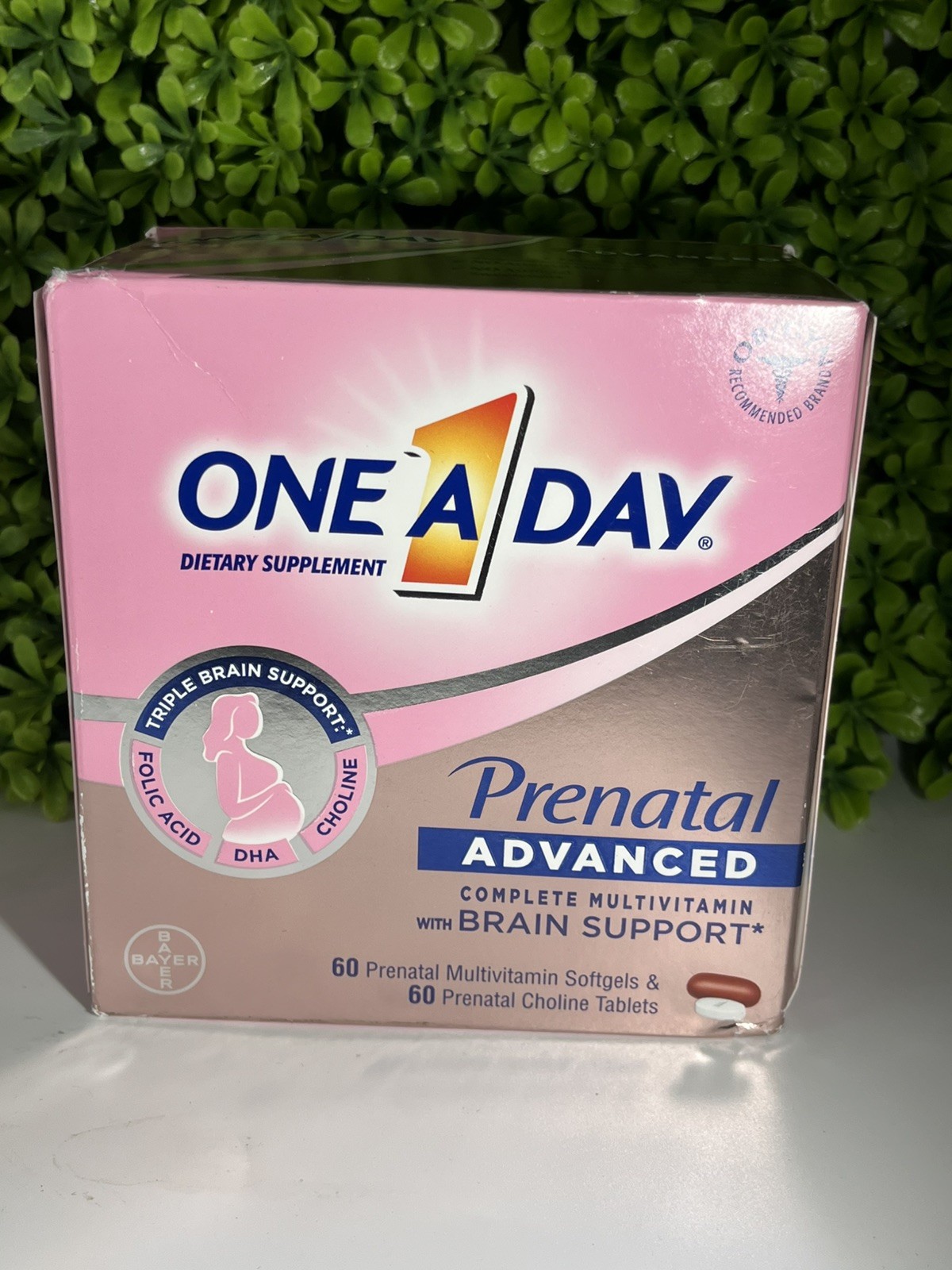 One A Day Prenatal Advanced 60 Multivitamin & 60 Choline Exp 5/27-9/27🔥