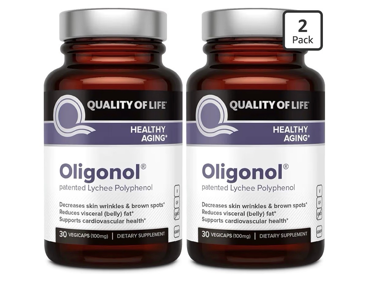 2 Packs Quality of Life Oligonol Lychee Polyphenol Healthy Aging Supplement