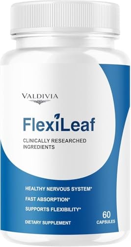 FlexiLeaf Blood Sugar Support Supplement Capsules Glucose Natural 1 Pack 60Ct