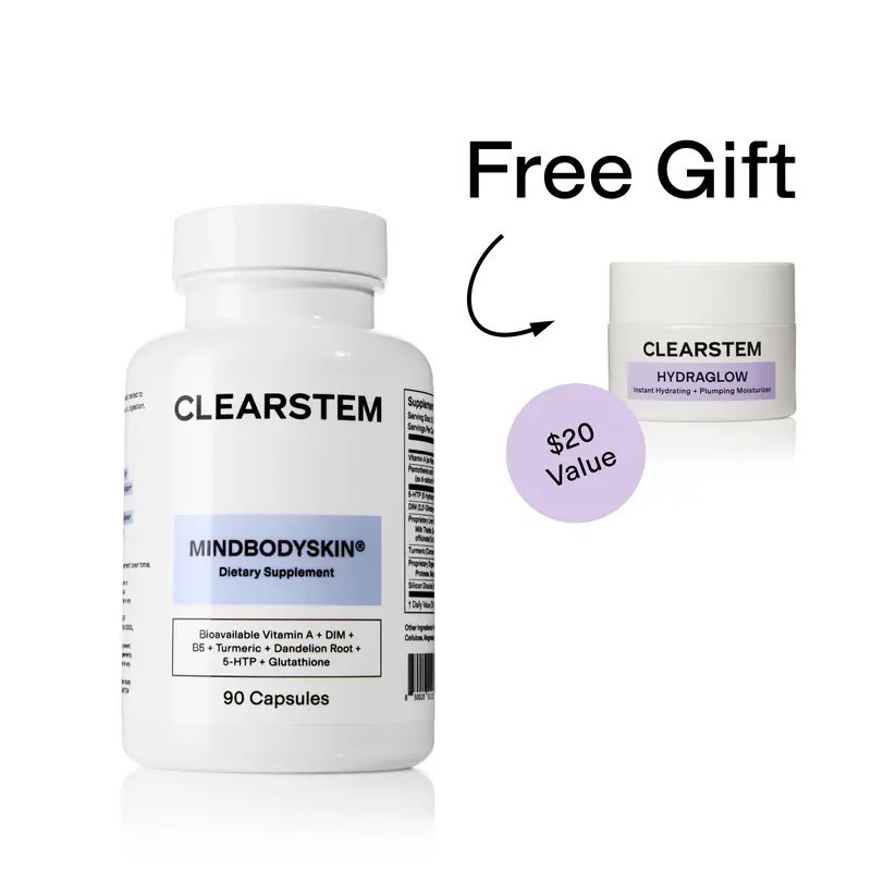 MINDBODYSKIN Hormonal Acne Supplement, Hormone Balance Liver Detox PMS Support,