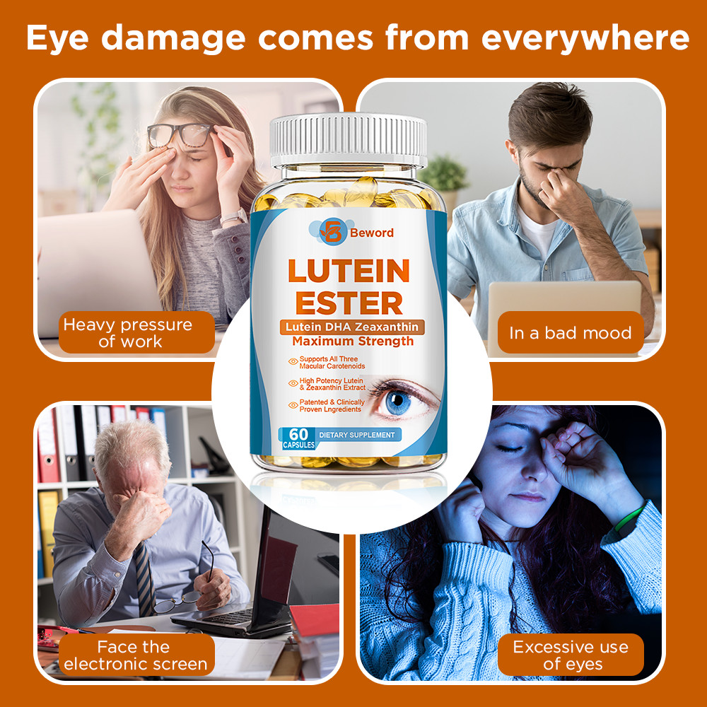 Eye Health Supplement, Lutein and Zeaxanthin, Vision Health, Eye Strain Support