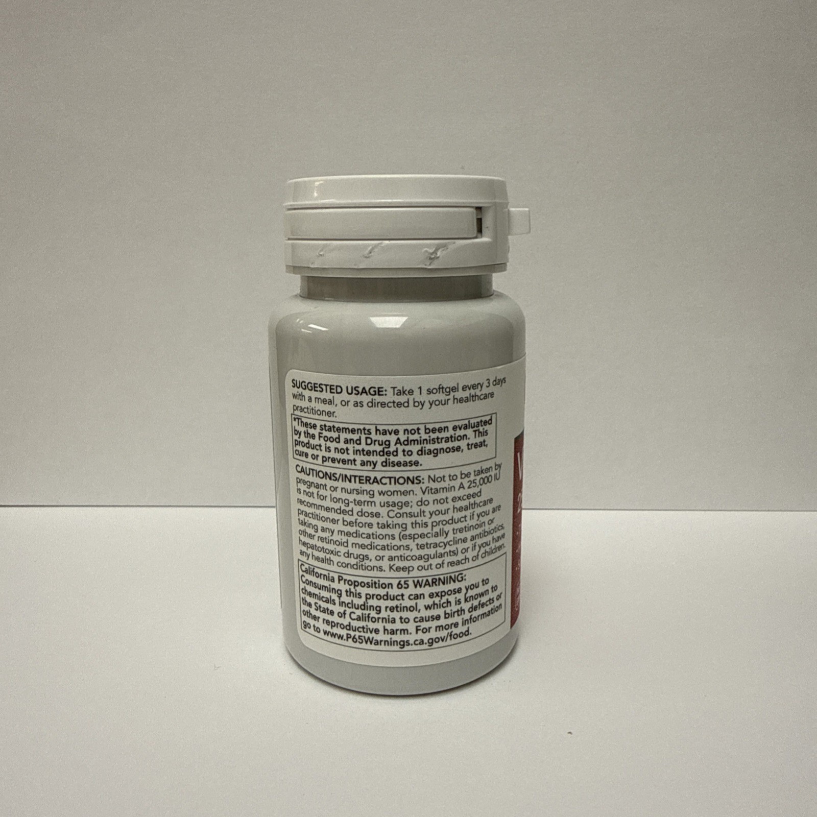 Protocol for Life Balance Vitamin A 25,000IU 100 Softgels