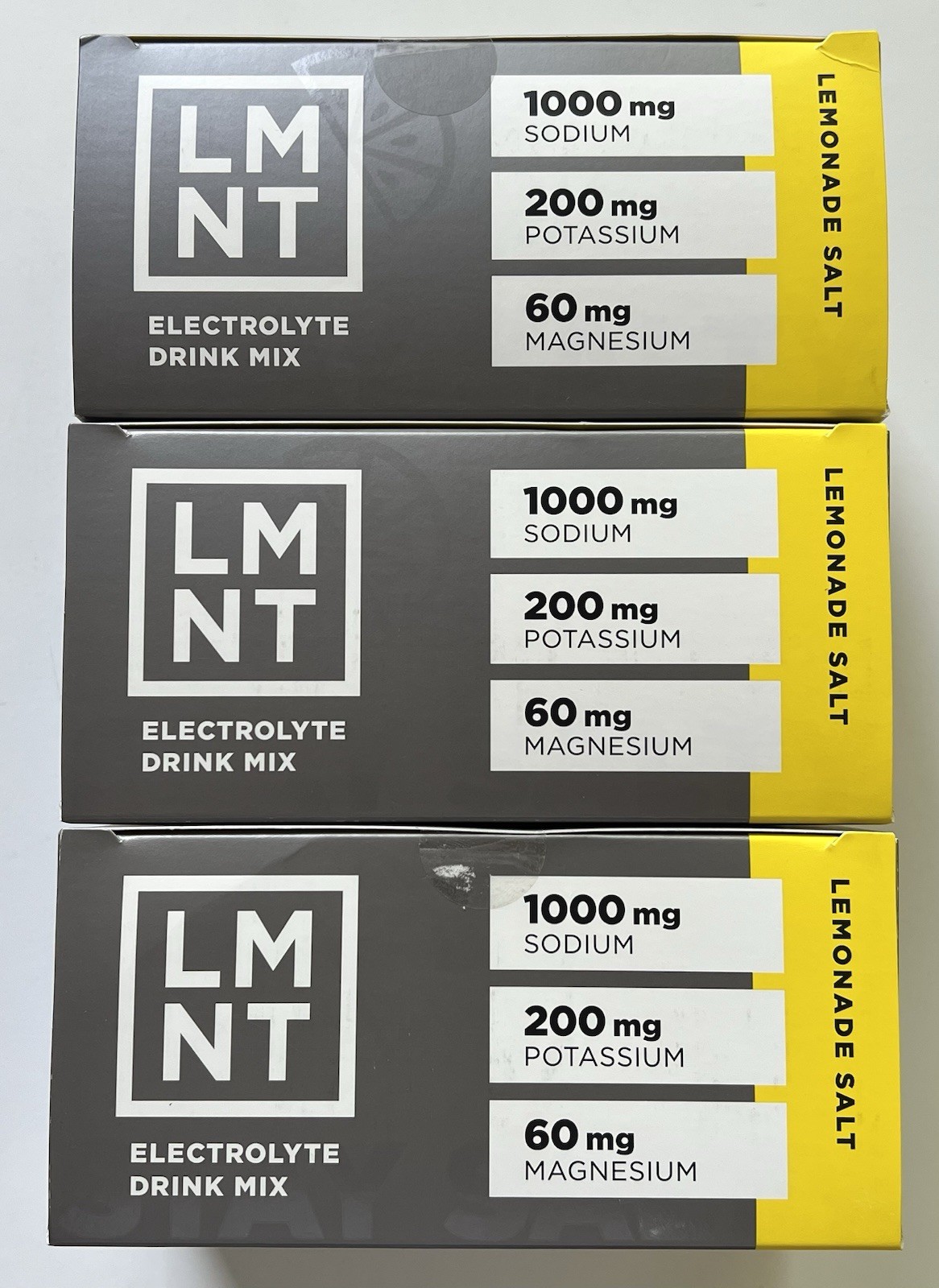 3X LMNT Lemonade Salt Zero Sugar Electrolytes 90 Stick Packs Exp. 8/2027