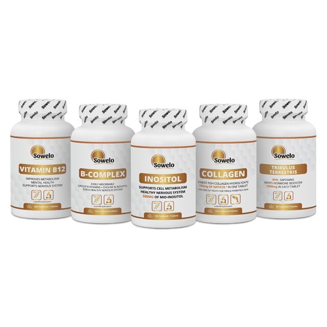 Magnesium Glycinate 375mg Tablets – High Absorption, Gentle on Stomach – Sowelo