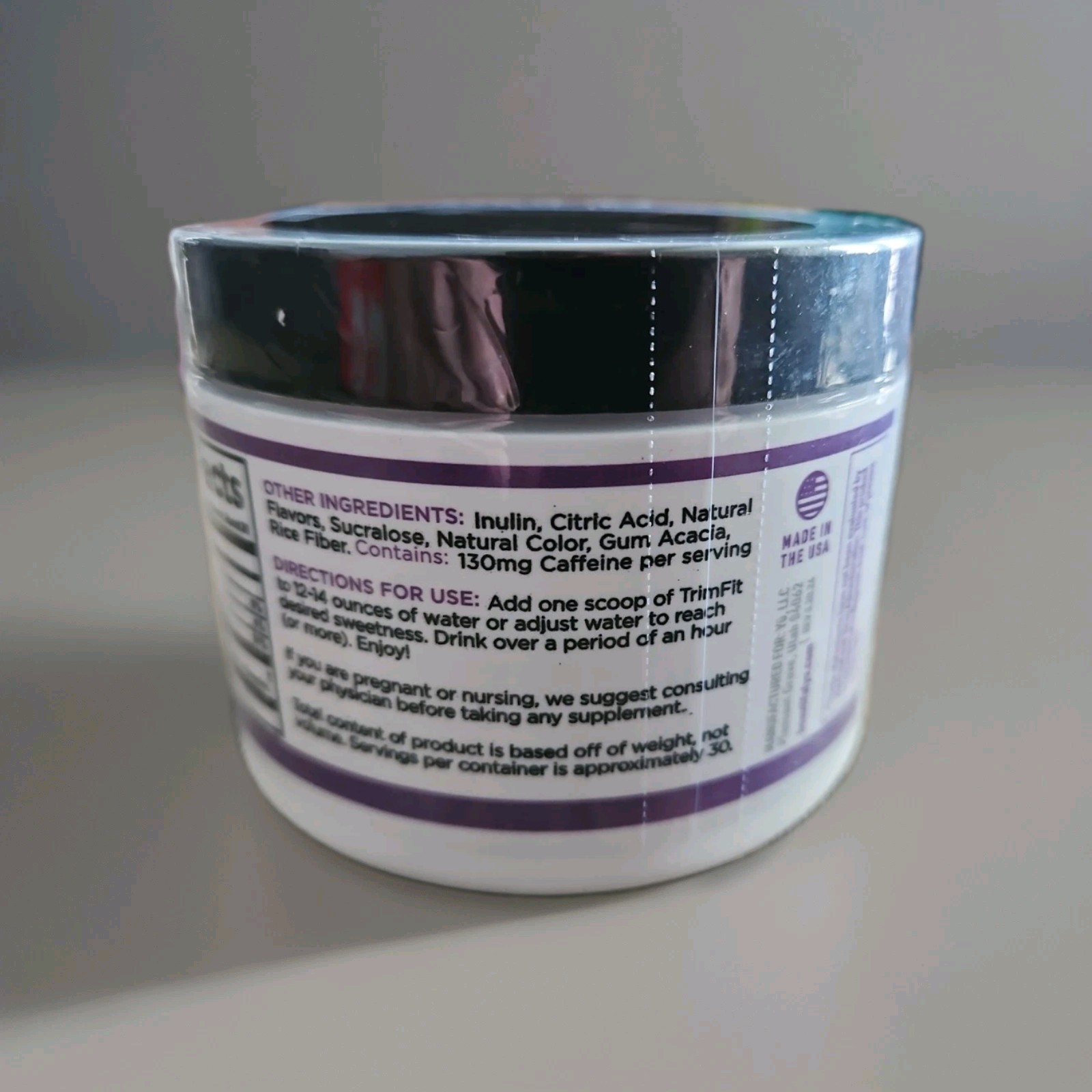 YU Trim-Fit FAT-Burner Powder 4.9oz./30 servings. Brand New And Sealed Exp 9/26