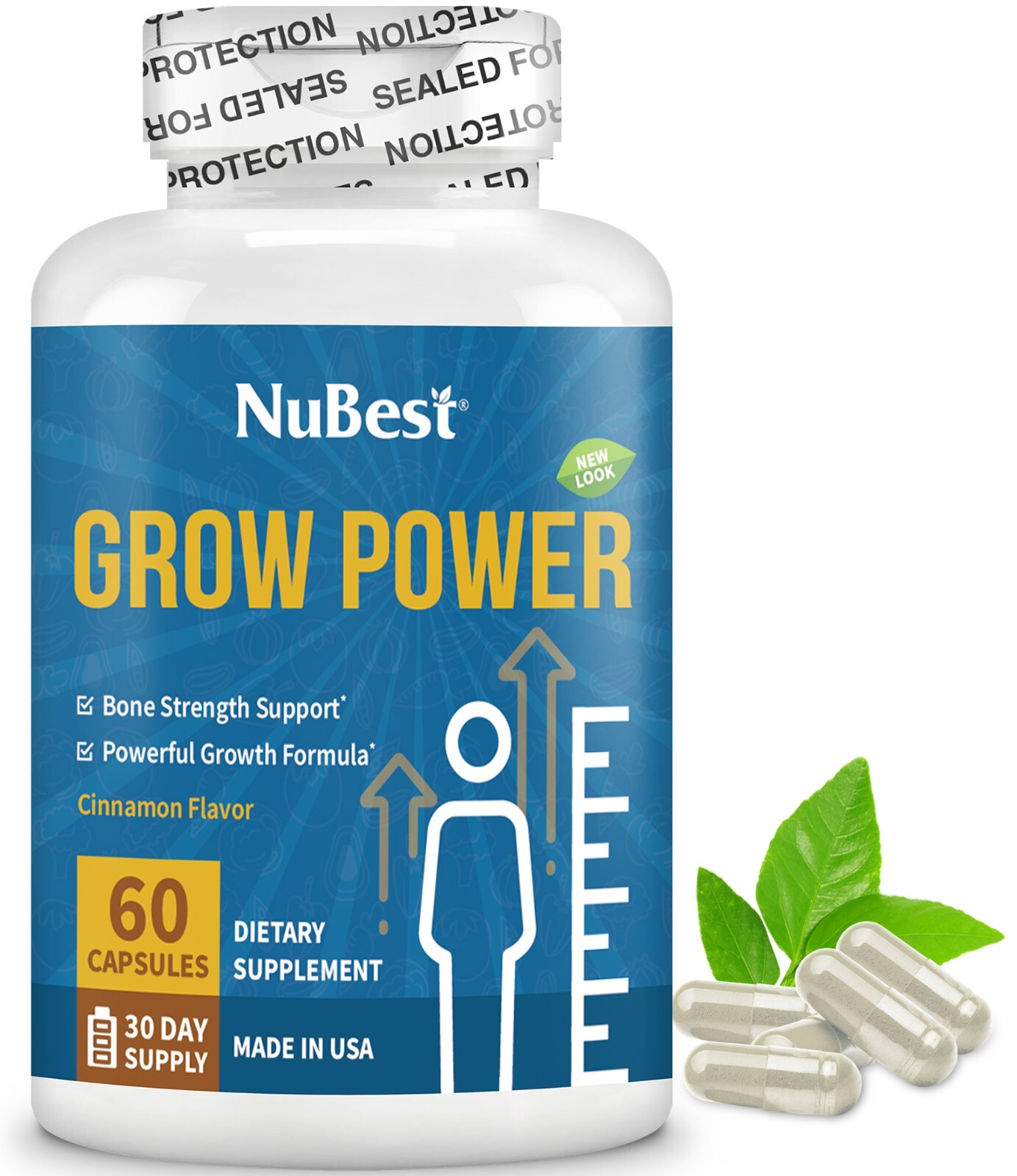 Grow Power – Support Healthy Growth, Bone Strength and Immunity for Age 10+