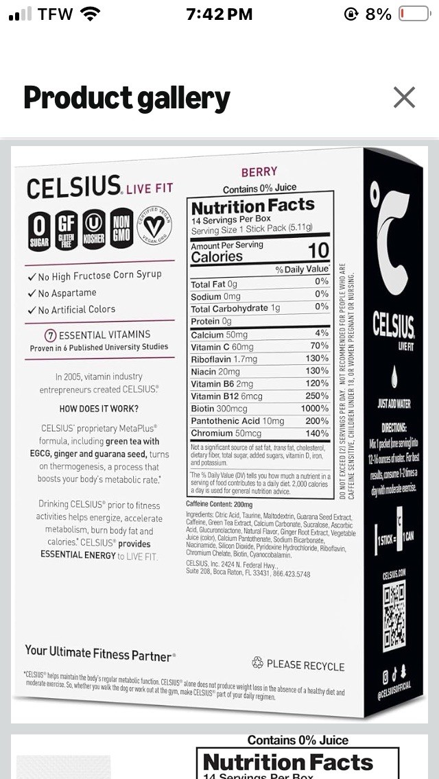 CELSIUS HYDRATION LEMON LIME SUGAR FREE ELECTROLYTE HYDRATION DRINK MIX 14 PACK