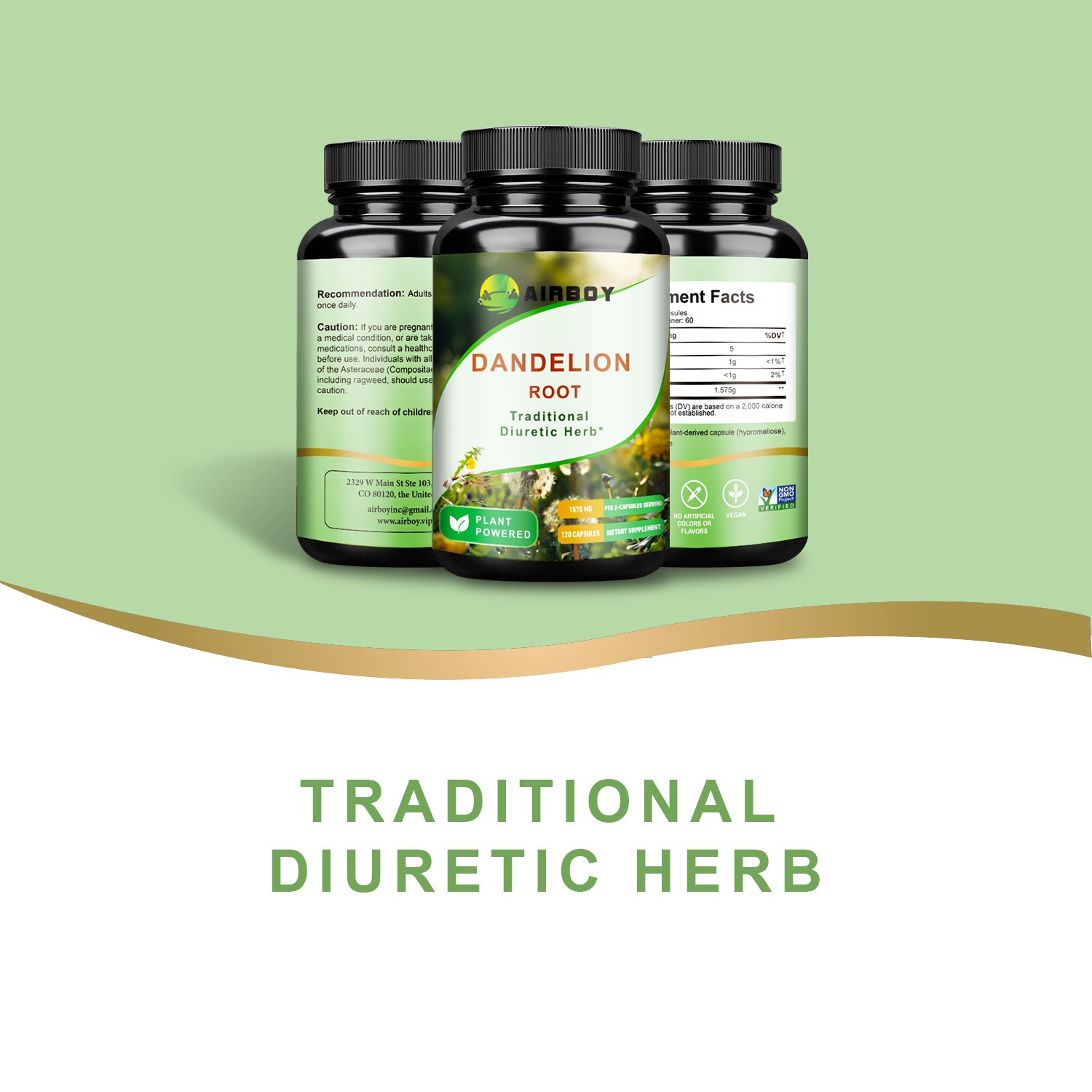 Dandelion Root 1575mg – Liver Kidney Health,Cleansing & Detox, Digestive Support