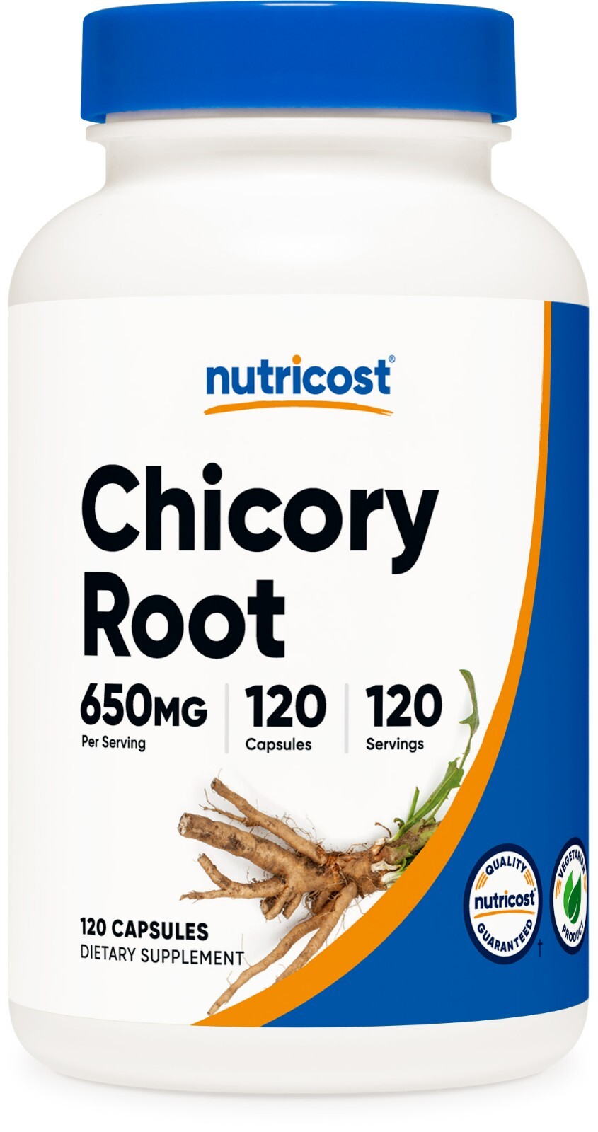 Nutricost Chicory Root 650mg Per Capsule – 120 Vegetarian Capsules, Non-GMO