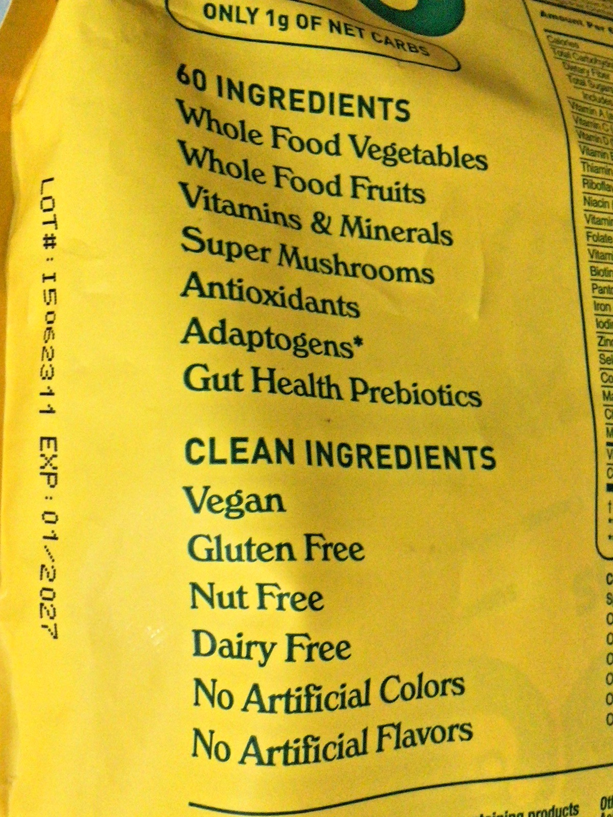 Gruns Sugar Free Cubs Superfoods Greens Gummies Kids 28 Packs of 6 EXP 01/27