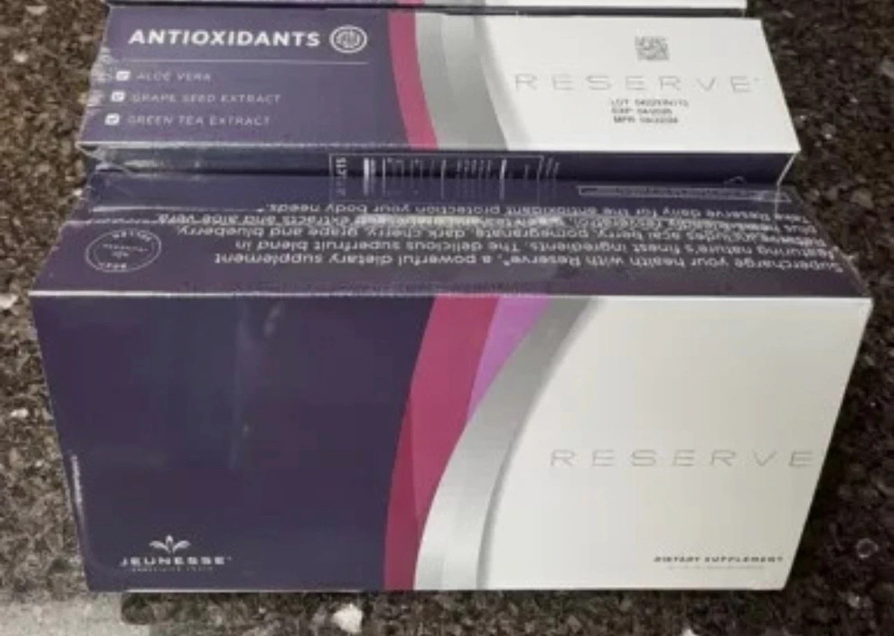 New/Seal Jeunesse Reserve Gel Packets 2 Boxes /60 Packs – Exp 2027