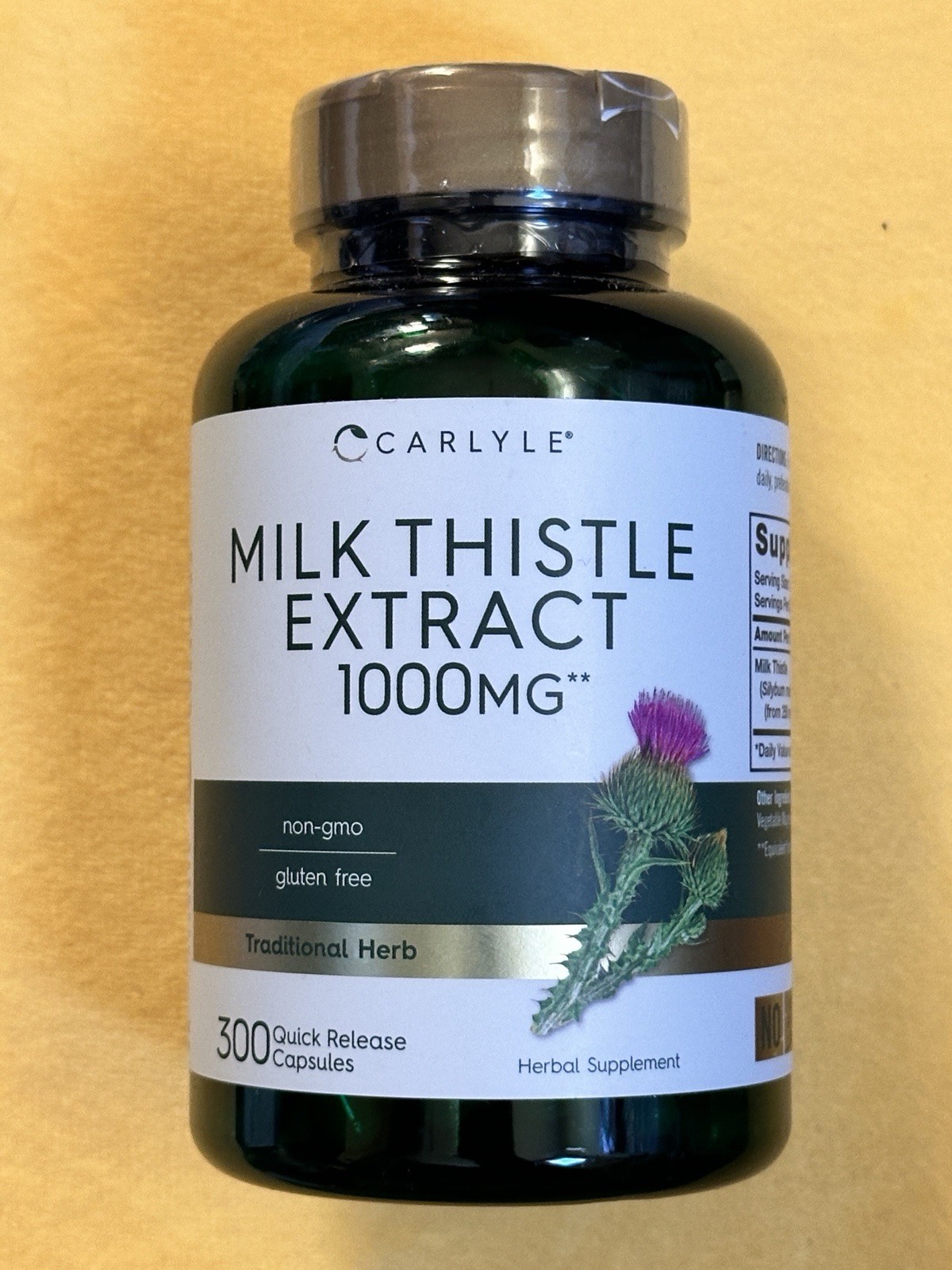 Carlyle Milk Thistle | 300 Capsules | Non-GMO, Gluten Free Extract 12/2026