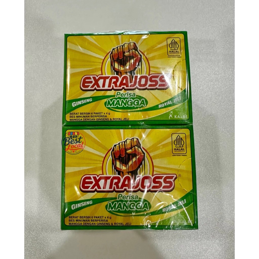 NEW EXTRA JOSS – 10 Boxes (120 SACHETS) GRAPE/MANGO/ACTIVE HALAL