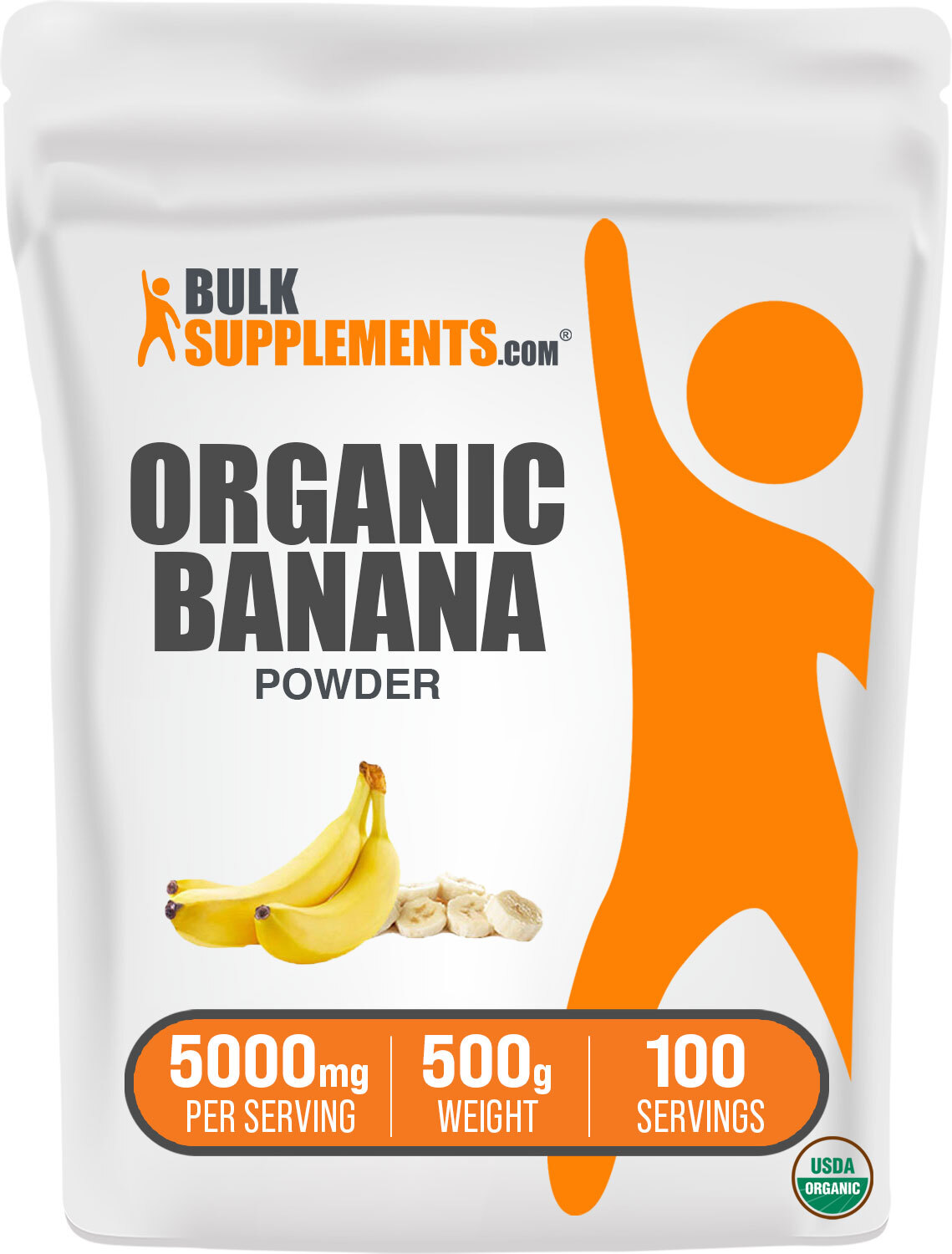 BulkSupplements Organic Banana Powder – 5000 mg Per Serving