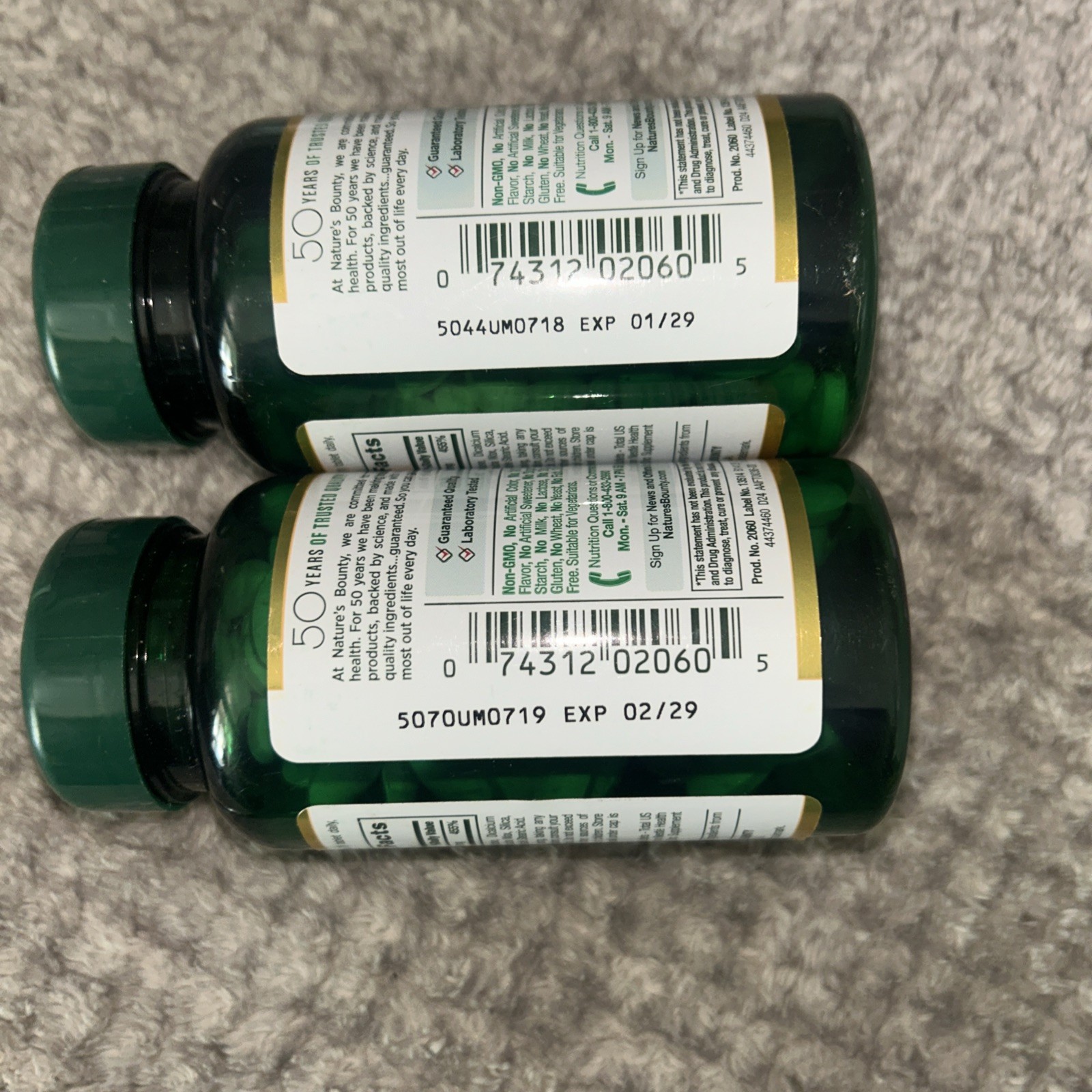 2 ~ Zinc Supports Immune System Function Dietary Supplement 50 mg Caplets 100 Ct
