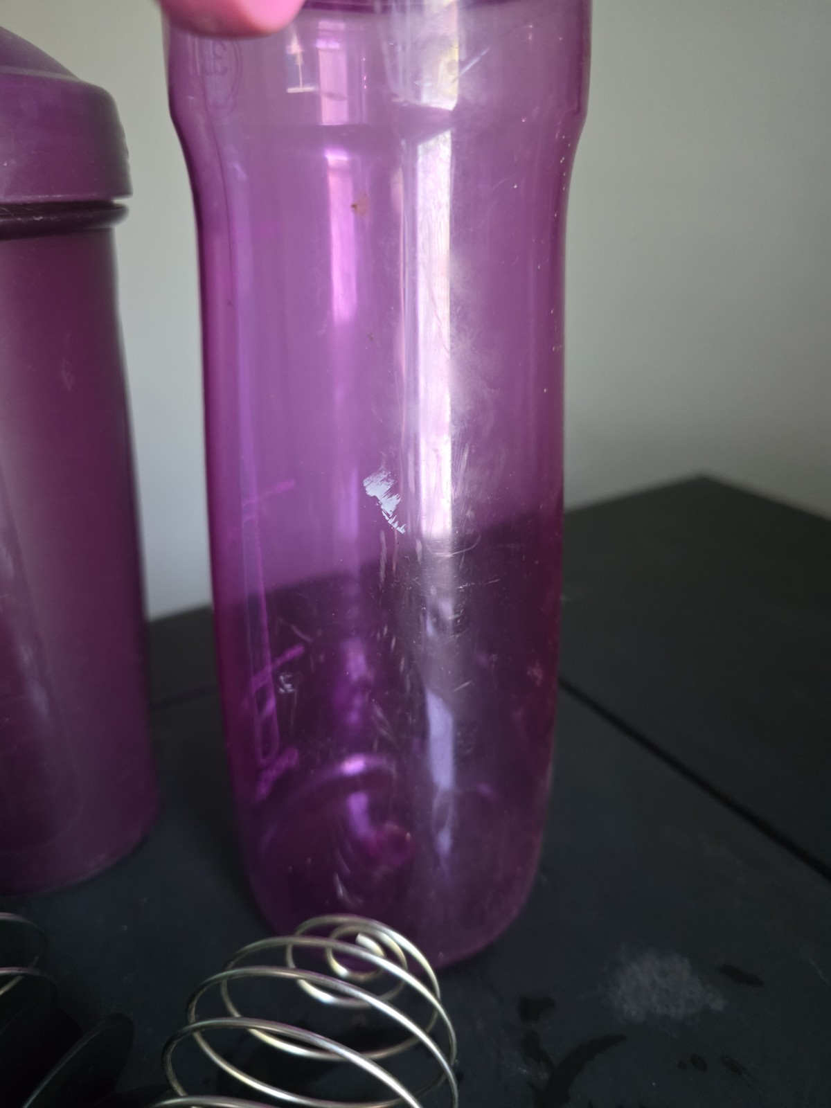 BlenderBottle Shaker Bottles Lot of 3 20 fl oz Blue/Purple w/ Wire Balls