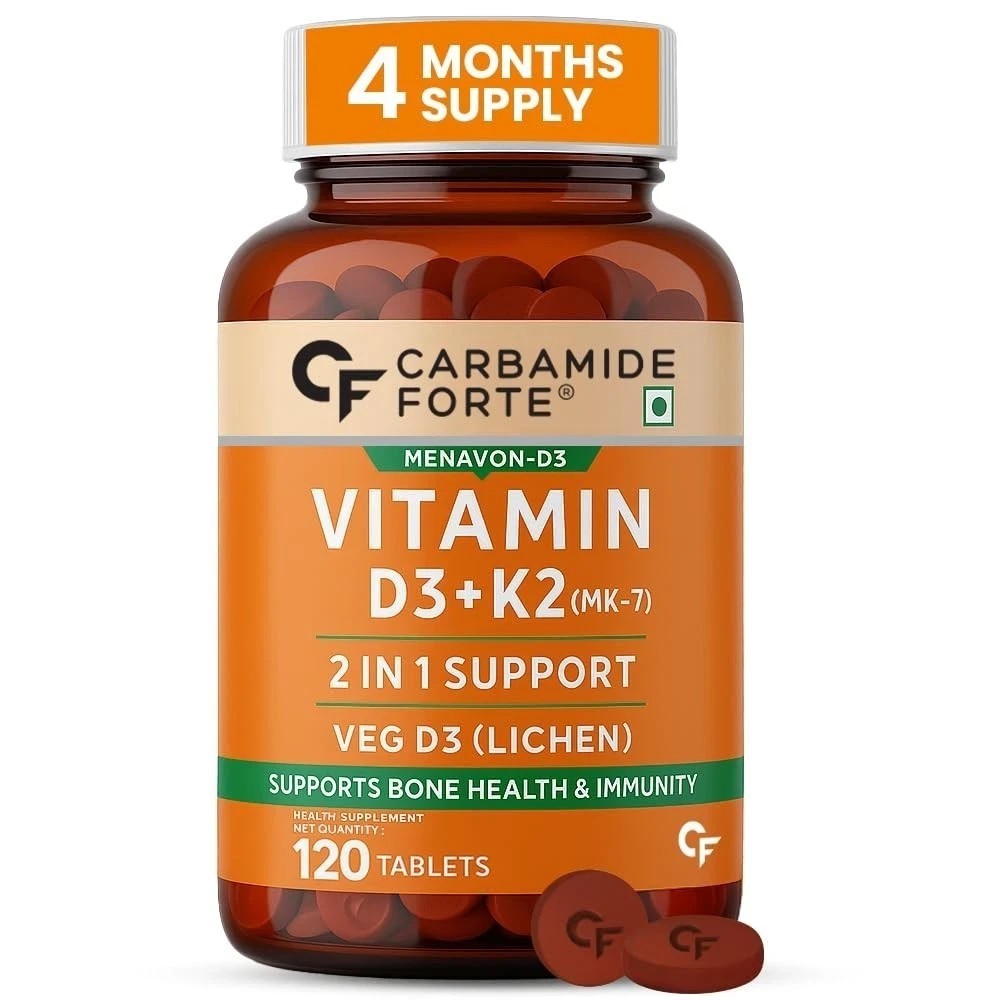 Vitamin D tablets with Vitamin K2 MK7 Supplement 120 Veg Tablets s262