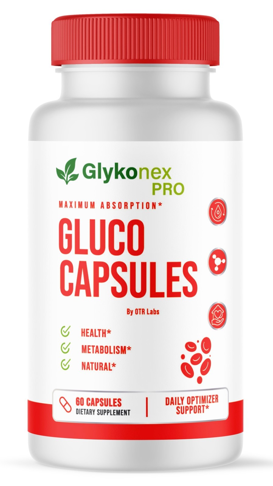GlykoNex Gluco Capsules Blood Health Support Dietary Supplement 60 Capsules