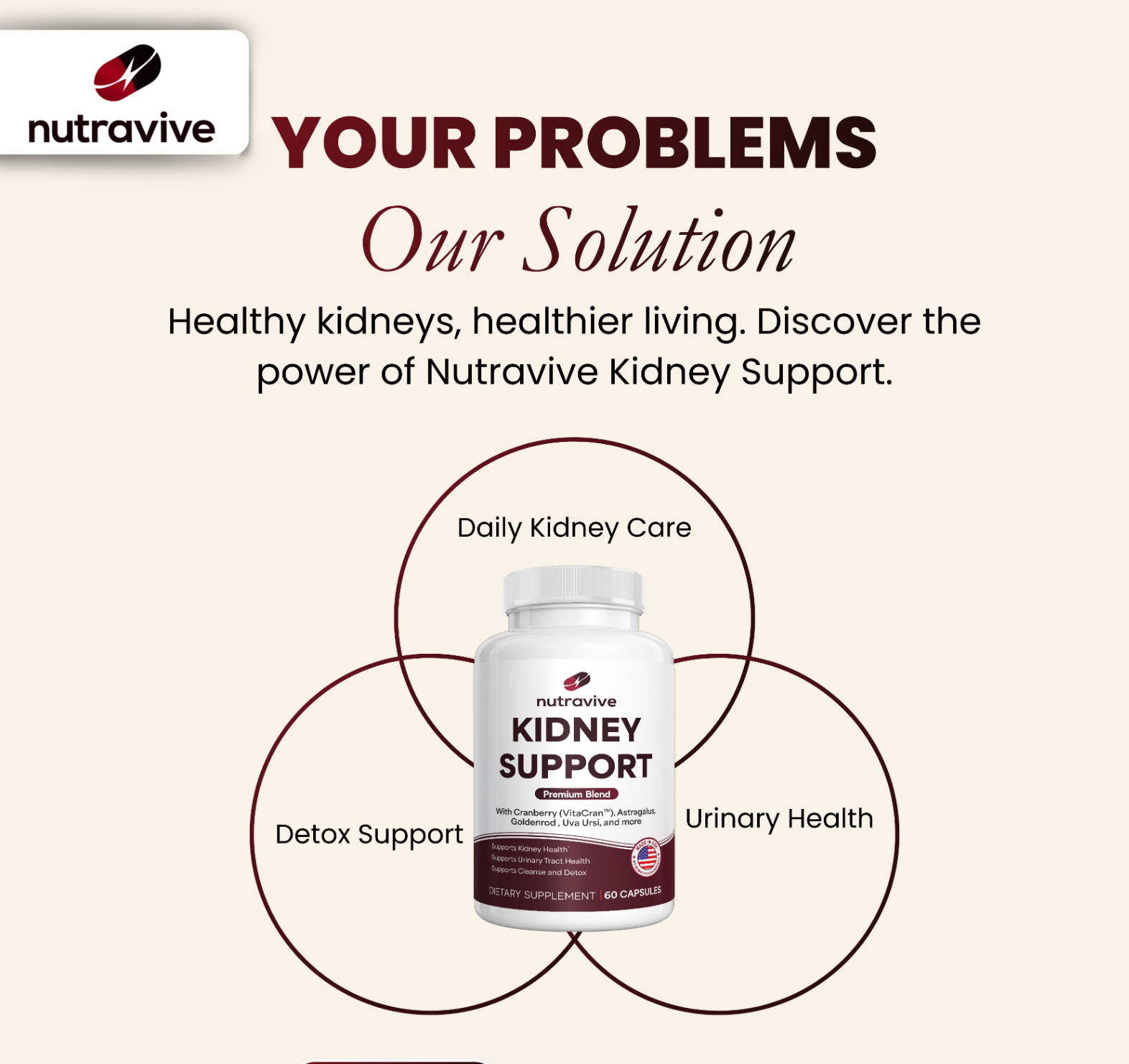 21-in-1 Kidney Cleanse and Detox Support Supplement GMP| USA Made| Lab Tested