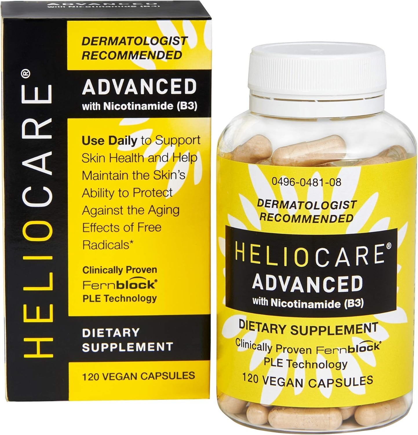 Heliocare Advanced Niacin B3 Supplement 120 Capsules – 240mg Fernblock PLE