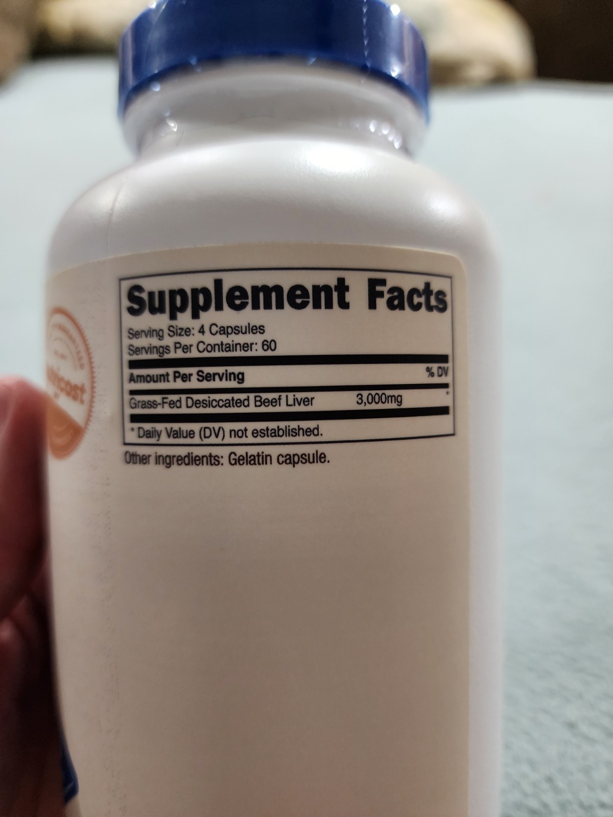 Nutricost Grass Fed Beef Liver Capsules 240 Count (Pack of 1) **New Unopened