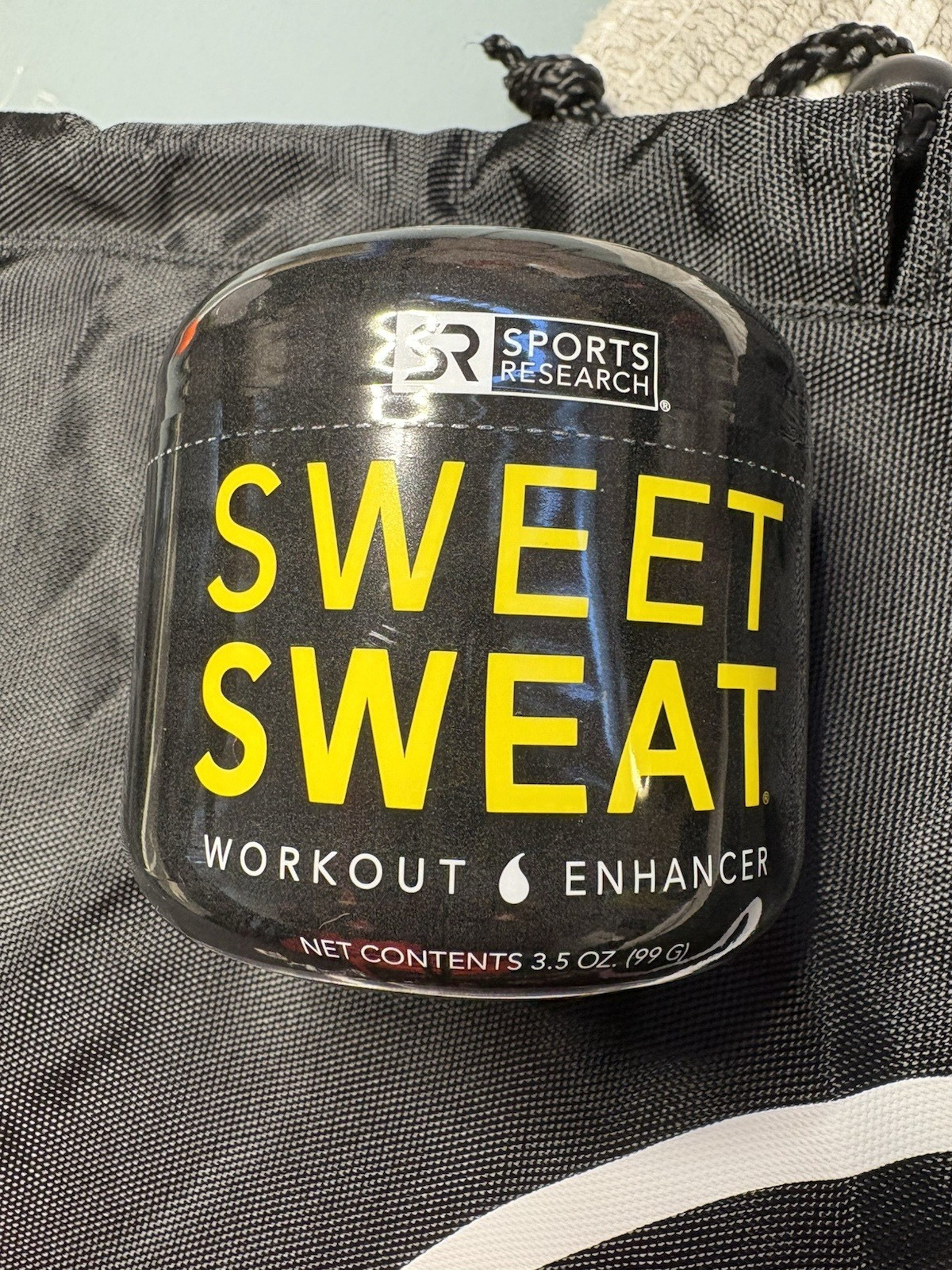 Sweet Sweat 3.5 oz Jar and Drawstring Backpack