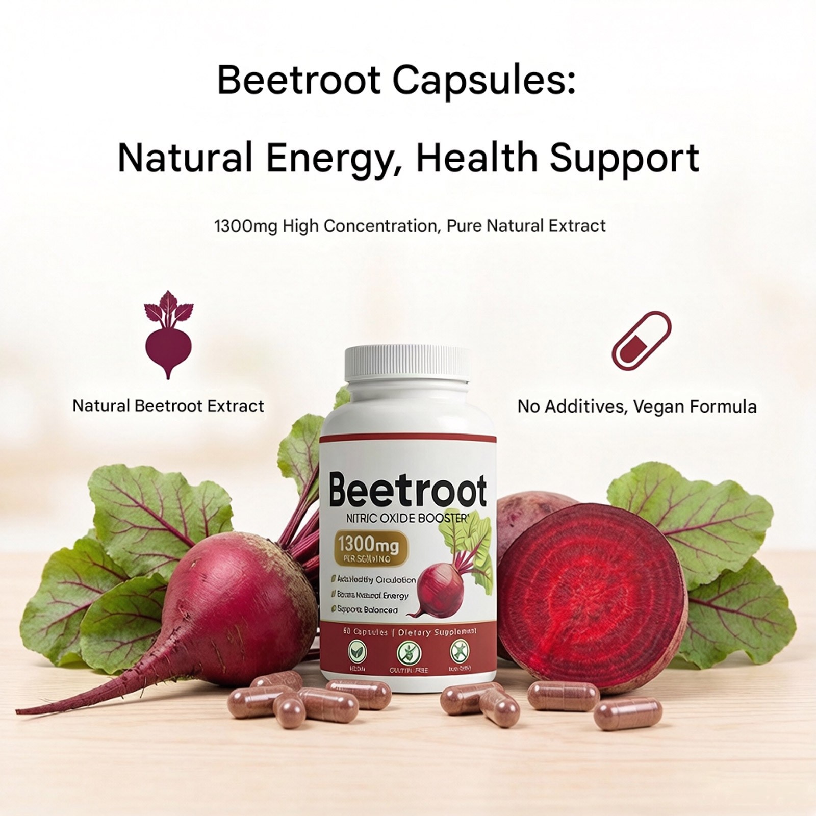 Lemeli Beet Root Supplement 60 Capsules, Lemeli Beetroot – 1300mg