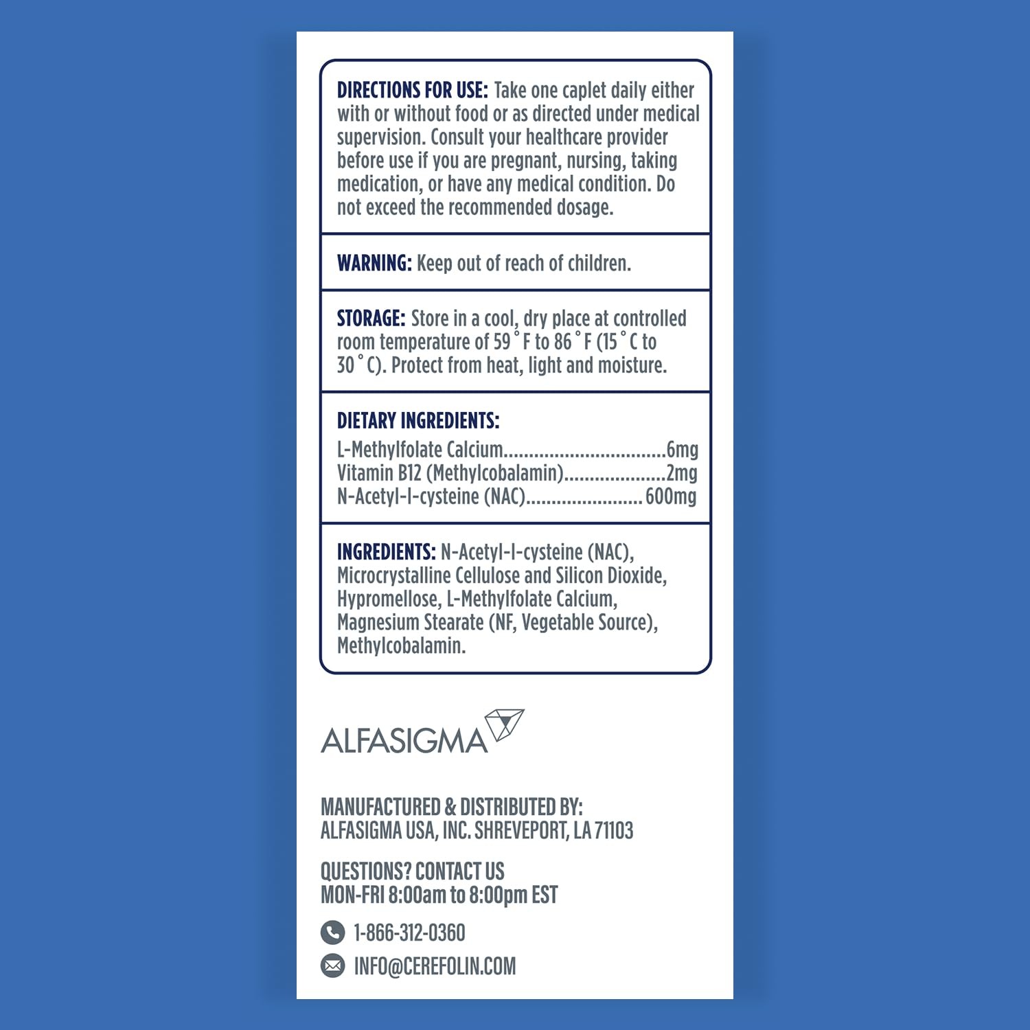 Cerefolin Brain Wellness, Targeted Nutrition for 30 Count (Pack of 1)