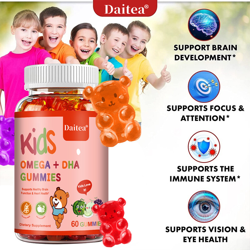 Children’s Omega + DHA Gummies – Enhance Concentration -Improve Memory