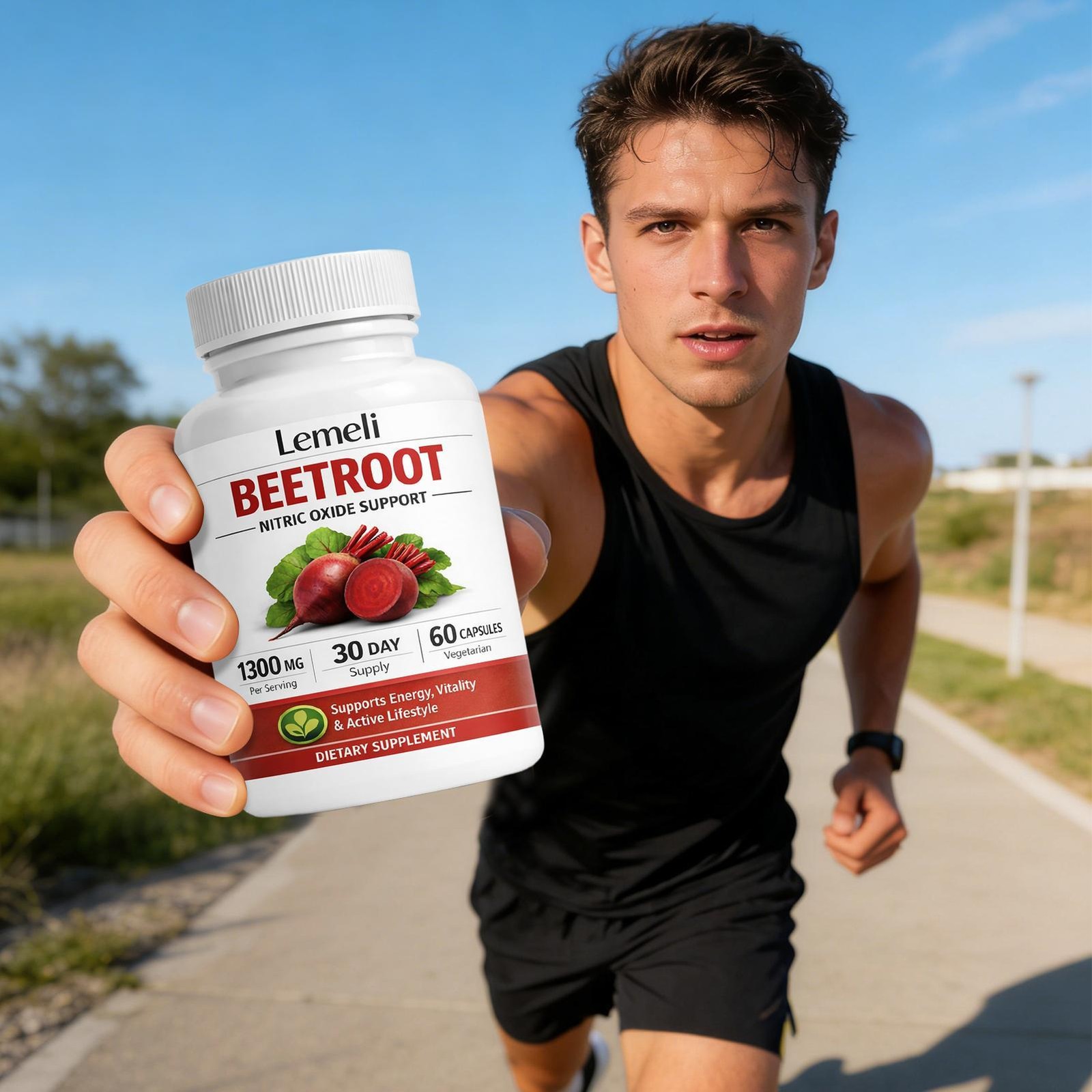 Capsules 1300mg, Lemeli Beet Root 60Capsules Supplement Extract Lemeli Beetroot