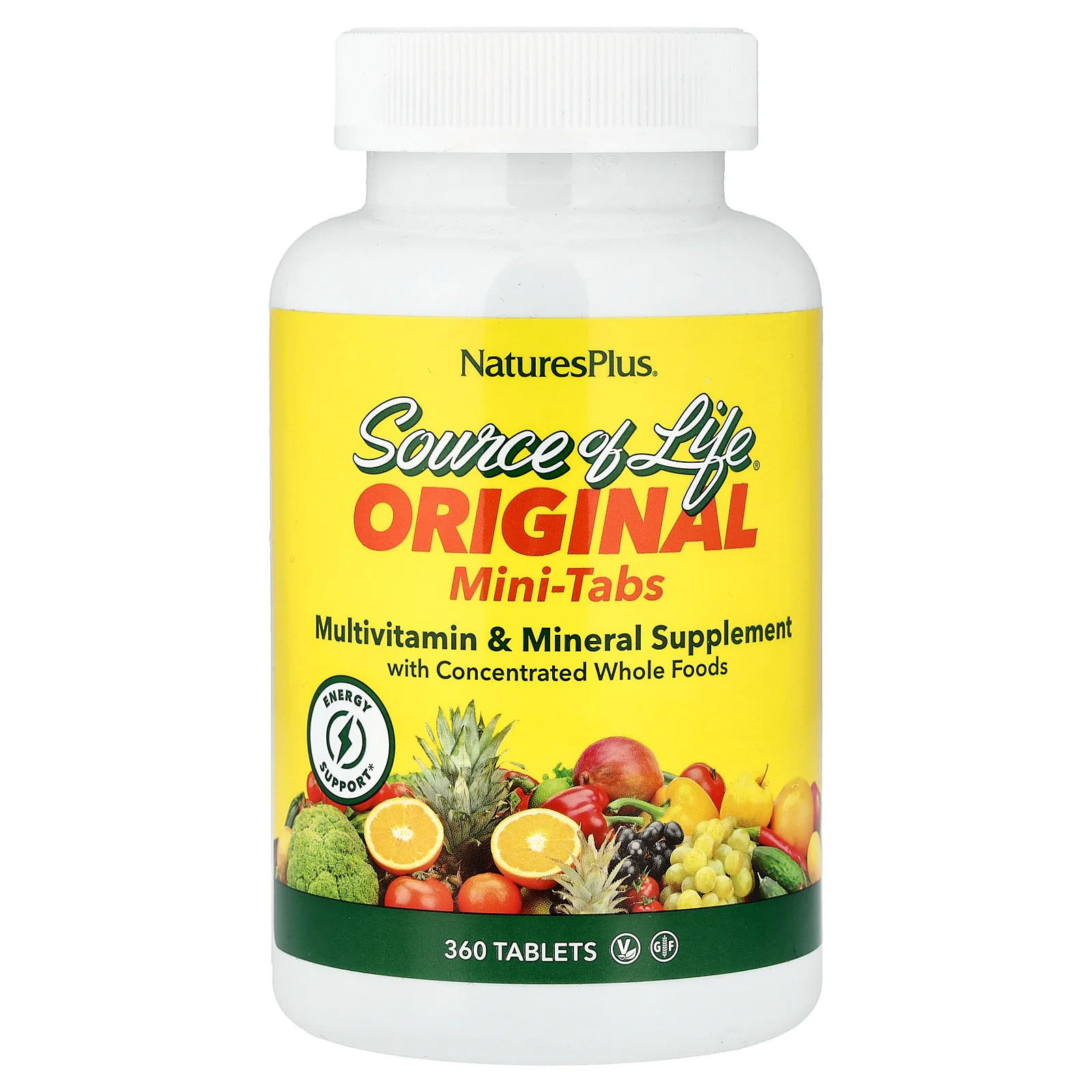 2 X NaturesPlus, Source of Life�, Original Mini-Tabs, Multivitamin & Mineral Su