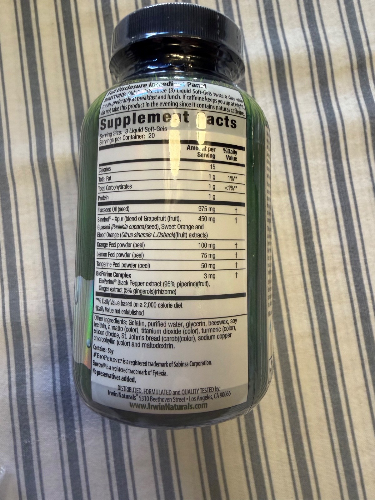 2 bottles of Irwin Naturals Stored-Fat Belly Burner – 60 Softgels Exp Jun 2026